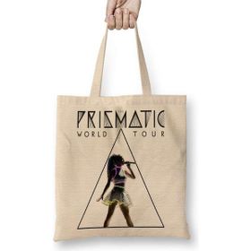 Humuts Katy Perry Prismatic World Tour Açık Bej Uzun Saplı Bez Çanta