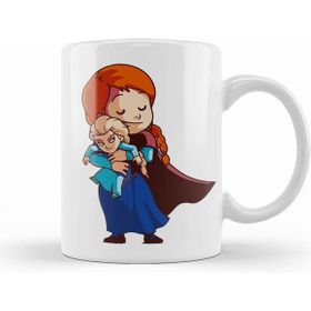 Humuts Kawaii Anna Elsa Beyaz Kupa