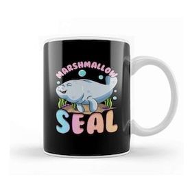Humuts Kawaii Cute &amp; Funny Manatees The Marshmallow Seal Ocean Kupa
