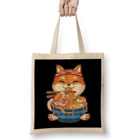 Humuts Kawaii Cute Anime Shiba Inu Dog Otaku Japanese Ramen Noodles Bez Kadın Günlük Çanta