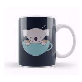 Humuts Kawaii Cute Koala Bear With Coffee Kupa