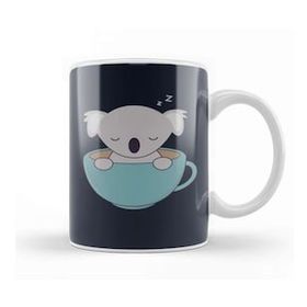 Humuts Kawaii Cute Koala Bear With Coffee Kupa