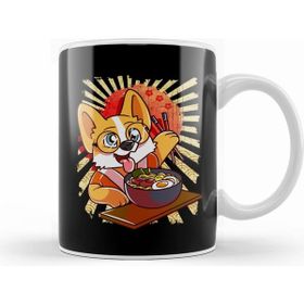 Humuts Kawaii Puppy Ramen Bowl Funny Anime Noodles Dog Beyaz Kupa