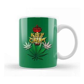 Humuts Keep Calm And Marijuana Leaf Kupa