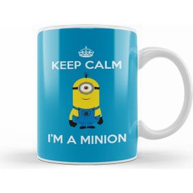Humuts Keep Calm I am a Minion Stuart Beyaz Kupa