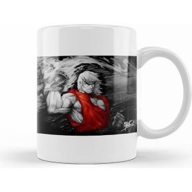 Humuts Ken Super Street Fighter Beyaz Kupa