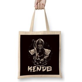 Humuts Kendo Samurai Japanese Katana Warrior Martial Arts Fighter Bez Uzun Saplı Açık Bej Rengi Çanta