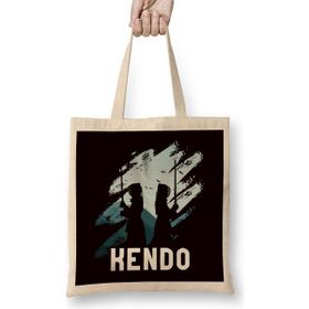 Humuts Kendo Samurai Japanese Katana Warrior Martial Arts Fighter Bez Uzun Saplı Açık Bej Rengi Çanta