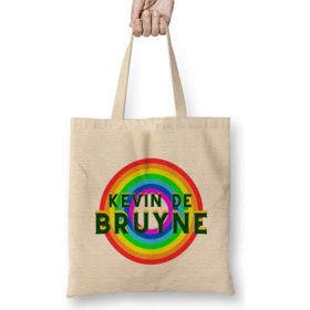Humuts Kevin De Bruyne Vintage Retro Rainbow Style Bez Uzun Saplı Açık Bej Rengi Çanta