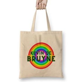 Humuts Kevin De Bruyne Vintage Retro Rainbow Style Bez Uzun Saplı Açık Bej Rengi Çanta