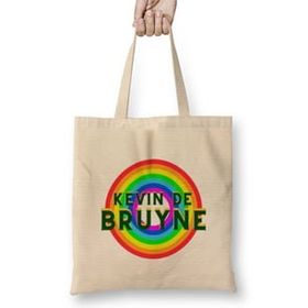 Humuts Kevin De Bruyne Vintage Retro Rainbow Style Bez Uzun Saplı Açık Bej Rengi Çanta