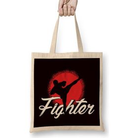 Humuts Kickboxer Girl Fighter Kickboxing Martial Arts Mma Sports Bez Uzun Saplı Açık Bej Rengi Çanta