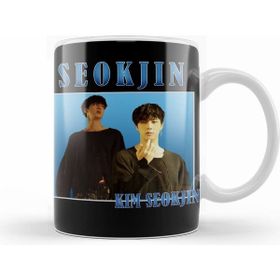 Humuts Kim Seokjin Vintage Bts Beyaz Kupa