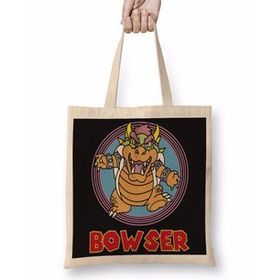 Humuts King Bowser Super Mario Classica Fanart Bez Kadın Günlük Çanta