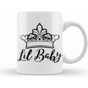 Humuts King Lil Baby Hıp Hop Logo Merch Beyaz Kupa