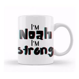 Humuts King Noah Name Custom Design Gift Baby Gift for Him Beyaz Kupa