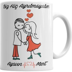 Humuts Kişiye Özel Biz Hiç Ayrılmayalım Kupa Bardak