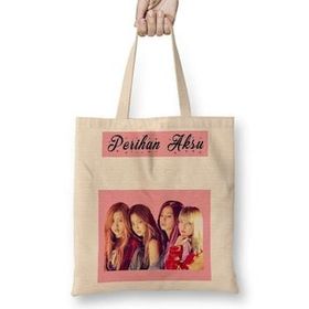 Humuts Kişiye Özel Isim Yazılı Blackpink Bez Çanta