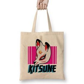 Humuts Kitsune Anime Illustration Bez Çanta