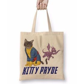 Humuts Kitty Pryde Lince Negra Cat Kedi Bez Çanta