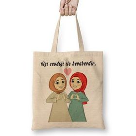 Humuts Kız Kardeş Söz Bez Çanta