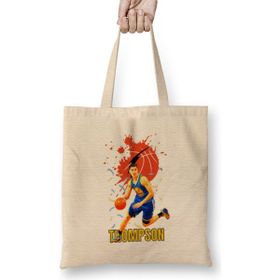 Humuts Klay Thompson Vintage Art -Legend Basketball Gift Vintage Retro Style Bez Çanta