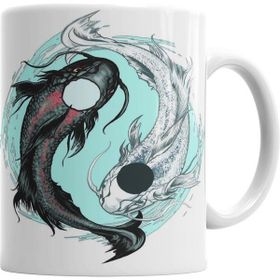 Humuts Koi Balığı Yin ve Yang Kupa Bardak