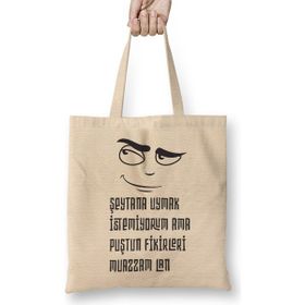 Humuts Komik Söz Şeytana Uymak Istemiyorum Bez Çanta