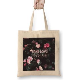 Humuts Kpop Fake Love Floral Bez Çanta