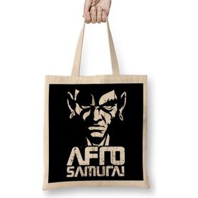 Humuts Kuma Samurai Afro Uzun Saplı Açık Bej Bez Çanta