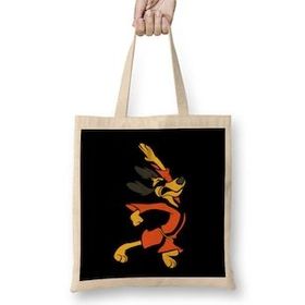 Humuts Kung Fu Chop Hong Kong Phooey Uzun Saplı Açık Bej Bez Çanta