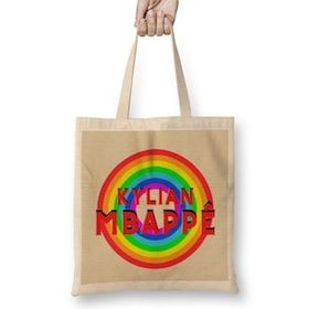 Humuts Kylian Mbappé Vintage Retro Rainbow Style Bez Kadın Günlük Çanta