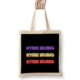 Humuts Kyrie Irving Basketball Gifts Vintage Retro Rainbow Quotes for Boys and Dad Bez Kadın Günlük Çanta