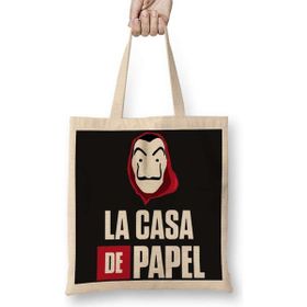 Humuts La Casa De Papel 06 Uzun Saplı Açık Bej Bez Çanta