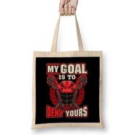 Humuts Lacrosse My Goal Is To Deny Yours Goalie Defender Bez Çanta