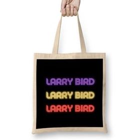Humuts Larry Bird - Basketball Gifts Vintage Retro Rainbow Quotes For Boys And Dad Bez Çanta