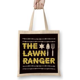 Humuts Lawn Ranger Gardener Garden Gardening Flowers Plants Nature Uzun Saplı Açık Bej Bez Çanta