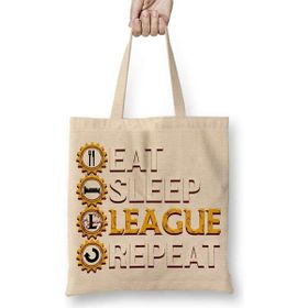 Humuts League Of Legends Eat Sleep League Repeat Funny Gifts Bez Çanta