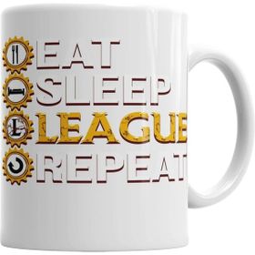 Humuts League Of Legends Eat Sleep League Repeat Funny Gifts Kupa Bardak