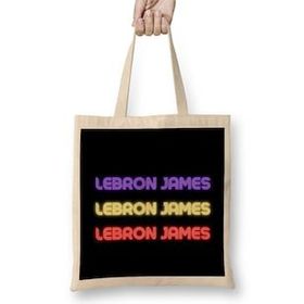 Humuts Lebron James - Basketball Gifts Vintage Retro Rainbow For Boys And Dad Bez Çanta