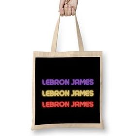 Humuts Lebron James - Basketball Gifts Vintage Retro Rainbow For Boys And Dad Bez Çanta