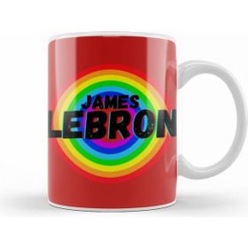 Humuts Lebron James Basketball Gifts Vintage Retro Rainbow For Boys And Dad Kupa Bardak