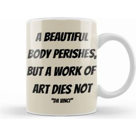 Humuts Leonardo Da Vinci Quotes Beyaz Kupa