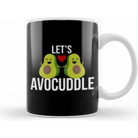 Humuts Let S Avocuddle Cute Funny Avocado Romantic Pun Beyaz Kupa