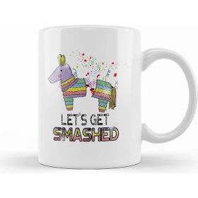 Humuts Let S Get Smashed Funny Pinata Pun Cinco De Mayo Beyaz Kupa
