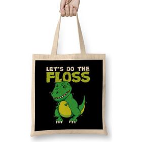 Humuts Lets Do the Floss Cute Dinosaur Flossing T Rex Bez Kadın Günlük Çanta