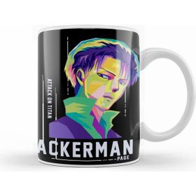 Humuts Levi Ackerman Attack on Titan Beyaz Kupa