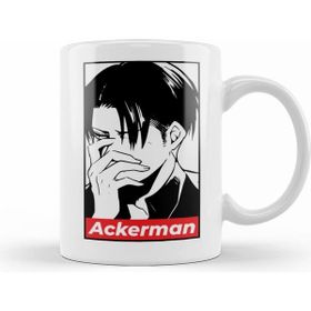 Humuts Levi Ackerman Attack on Titan Beyaz Kupa
