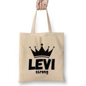 Humuts Levi-Name Personalized Custom Vintage Retro Rainbow Style Design Gift Baby Gift for Him Bez Kadın Günlük Çanta