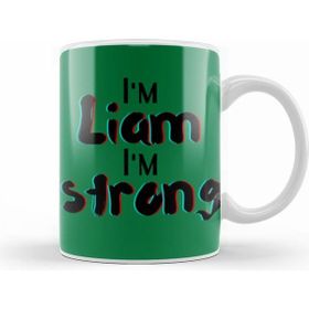 Humuts Liam Name Custom Design Beyaz Kupa